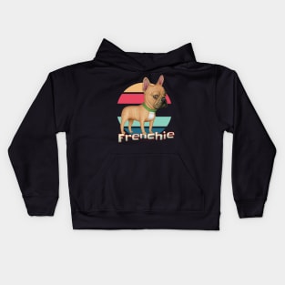 Fun cute dog Frenchie French fur baby  Bulldog mom dad gift Kids Hoodie